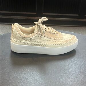 Women's Beige Casual Sneakers
